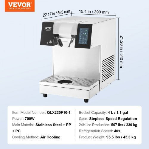Vevor Professionelle Maschine Eiscreme 0.7kW 6.4x3.9x5.4cm. FLXNBJFLCMYJDLHFVV2