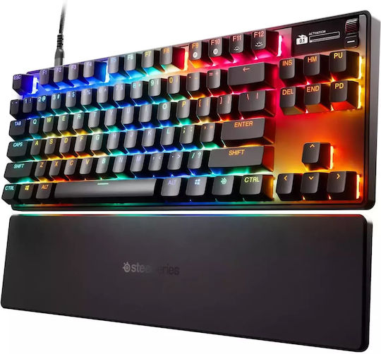SteelSeries Apex Pro TKL Gen 3 Gaming Μηχανικό Πληκτρολόγιο Tenkeyless με SteelSeries OmniPoint διακόπτες και RGB φωτισμό (Αγγλικό US)