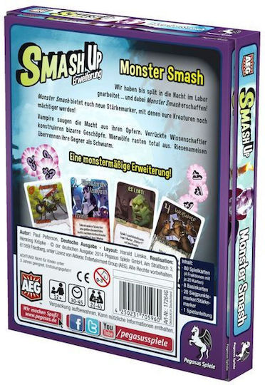 Board Game Smash up: Monster Smash for 2-4 Players 12+ Years Old (EN) Alderac