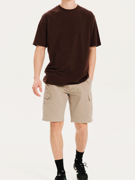 T-shirt Καφέ