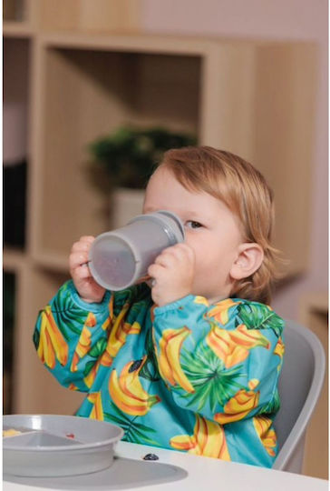 Twistshake Coverall Plastic with Hoop & Loop Fastener, Pocket & Sleeves Banana