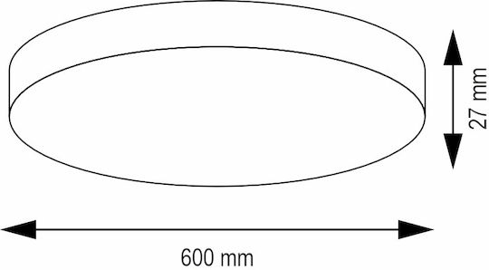 Lightex Leuchte Deckenleuchte Weiß mit Integrierter LED