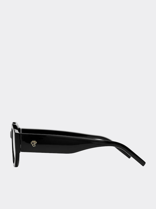 Chpo Women's Sunglasses with Black Plastic Frame and Gray Lens 16135AA
