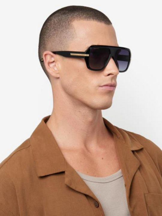 Dsquared2 Unisex Γυαλιά Ηλίου με Μαύρο Κοκκάλινο Σκελετό και Μαύρο Φακό