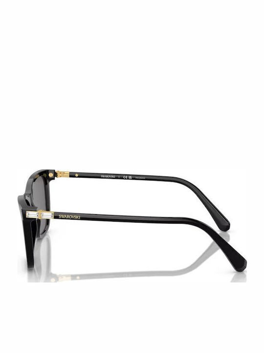 Swarovski Feminini Ochelari de soare cu Negru Cadru și Negru Lentilă SK6004 100181