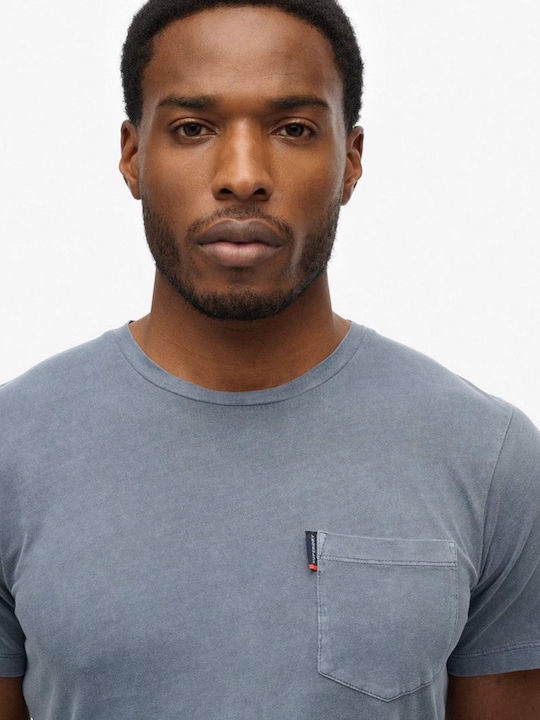 D2 Ovin T-shirt Blue, Washed Faded Navy