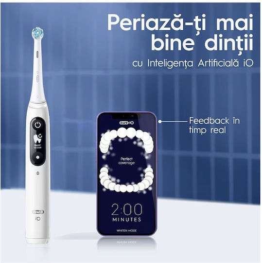 Oral-B Io Series 7 Electric Toothbrush with Pressure Sensor and Travel Case White