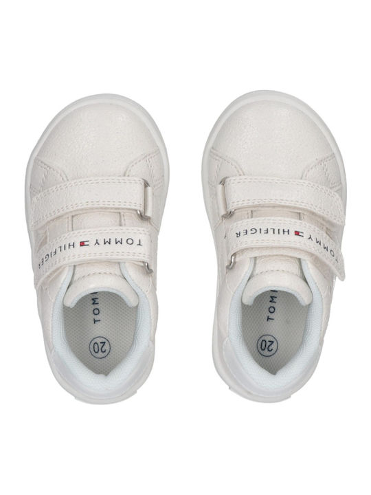 Kids Sneakers with Scratch White