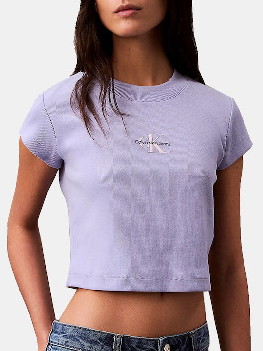 Calvin Klein Monogram Baby T-Shirt Lilac LV047AB802-VHP