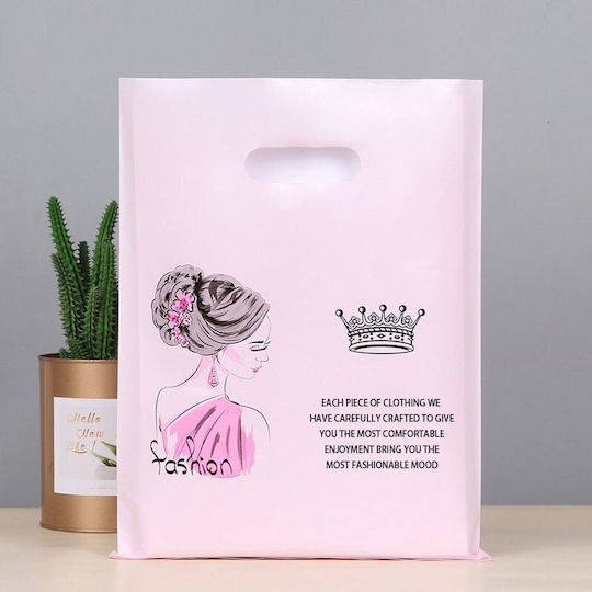 Present Пластмасова Чанта за Подарък Цветна 45x35см. 50бр