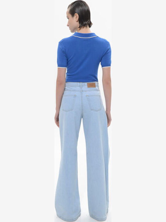 Γυναικείο Jean Παντελόνι σε Κανονική Εφαρμογή Light Blue