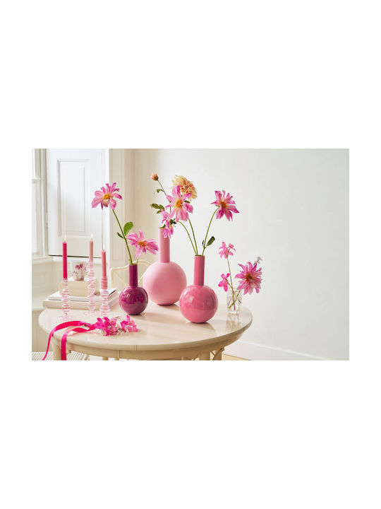 Pip Studio Μεταλλικο Βαζο Ροζ 19cm X 33cm