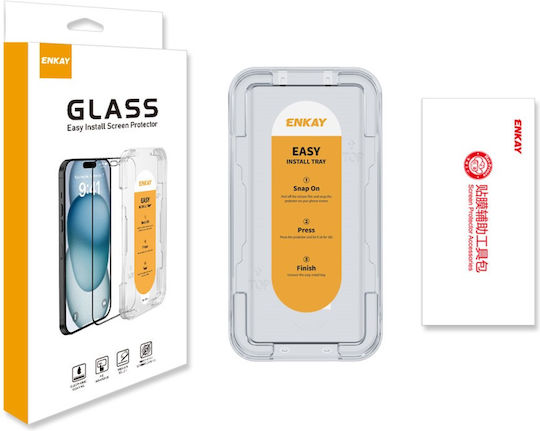 Enkay Tempered Glass Μαύρο (Xiaomi Redmi Note 14 Pro Plus 5G)