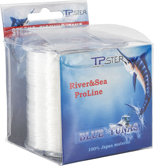 Tpster Πετονιες Ψαρεματος Ναυλον Διαφανο 0.30mm Max8.6kg 1390m 32783