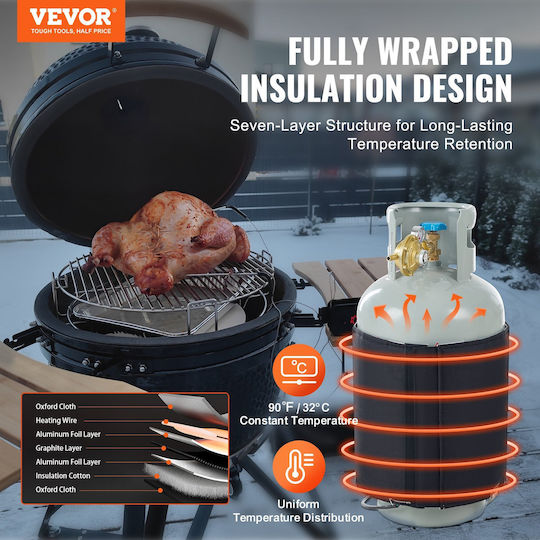 Vevor 40 lbs Gasflaschen-Heizungs-Isoliergürtel 120 W 90 ℉