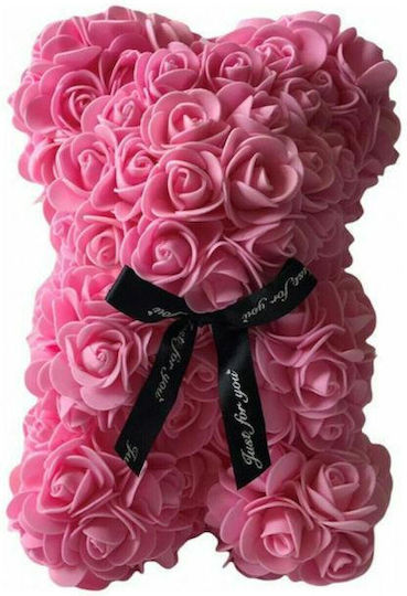 Αρκουδακι Τριανταφυλλα Love Bear 25cm Ροζ