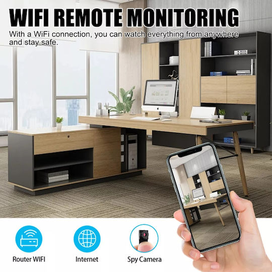 Hidden Nature Spy Camera Wifi Full Hd Motion Sensor App Notifications 2500mah Battery 4h Battery Life