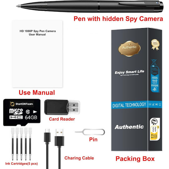 Full Hd 1080p Spy Camera Hidden Camera Video Photo Recording Long Battery Life