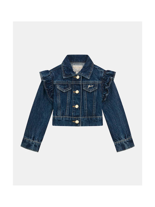 Guess Kids Denim Jacket Denim Blue