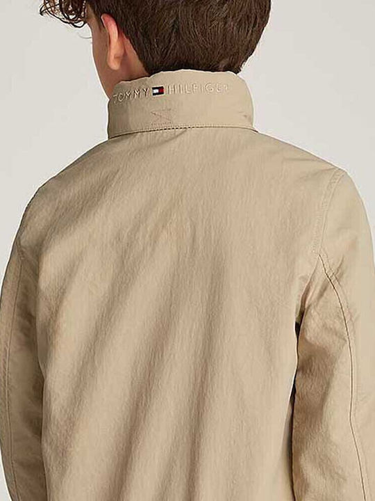 Kids' Casual Jacket with Hood Beige Essential