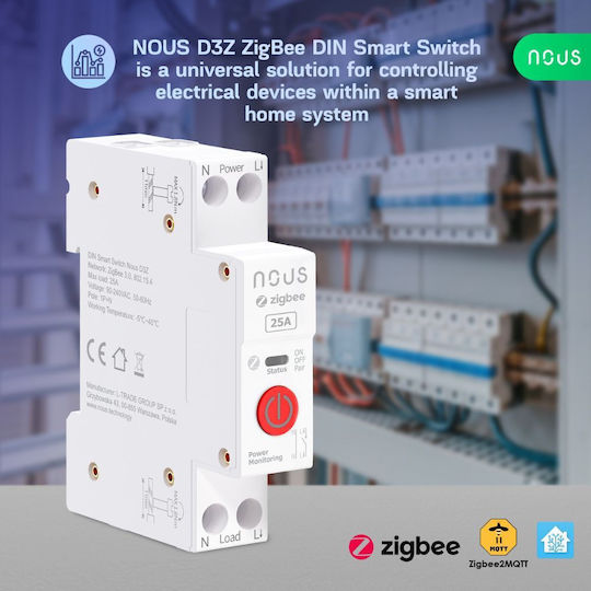 Nous Μπουτόν Ράγας WiFi 110V 25A
