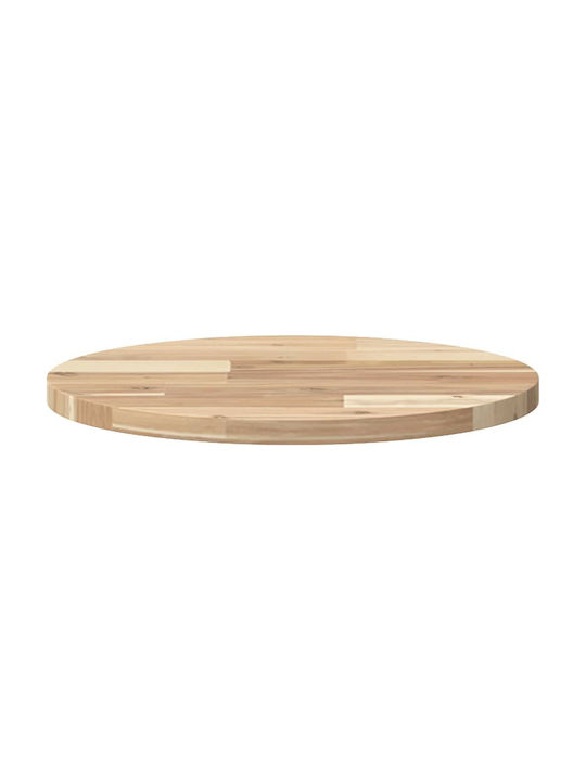 vidaXL Rund Tischoberfläche aus Massivholz Brown 40x40x2cm 4008682 1Stück