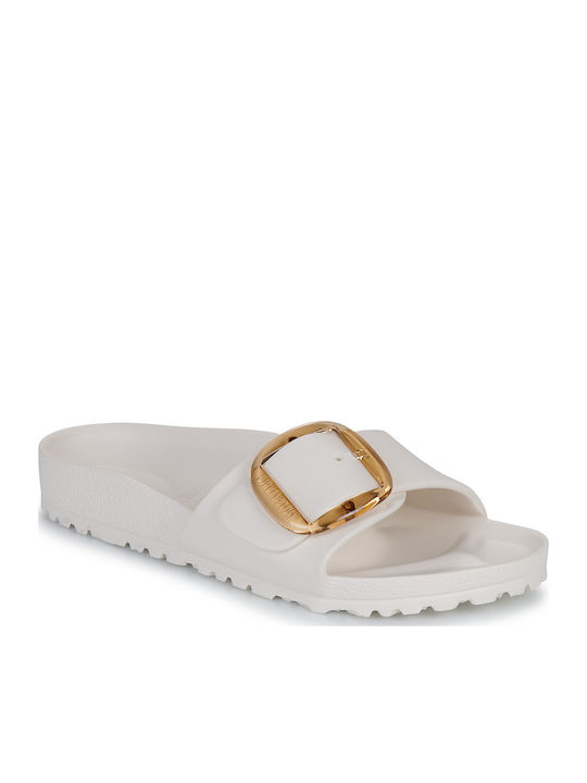 Madrid Big Buckle EVA Slides σε Λευκό Χρώμα