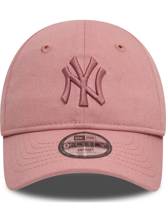 New Era Παιδικό Καπέλο Jockey Υφασμάτινο New Era League Essential New York Yankees 9FORTY Ροζ