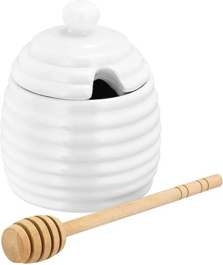 Horwood Oală de miere din Porțelan Alb 200ml 1pcs