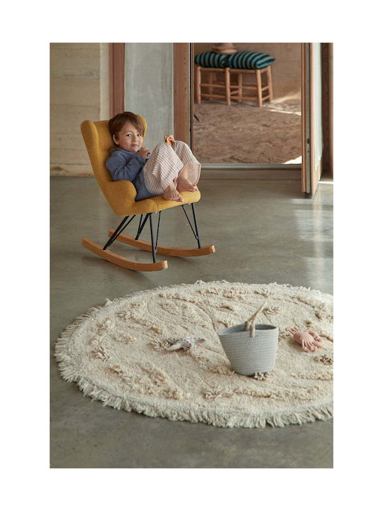 Lorena Canals Covor Pentru Copii Handmade Bej 120x120cm