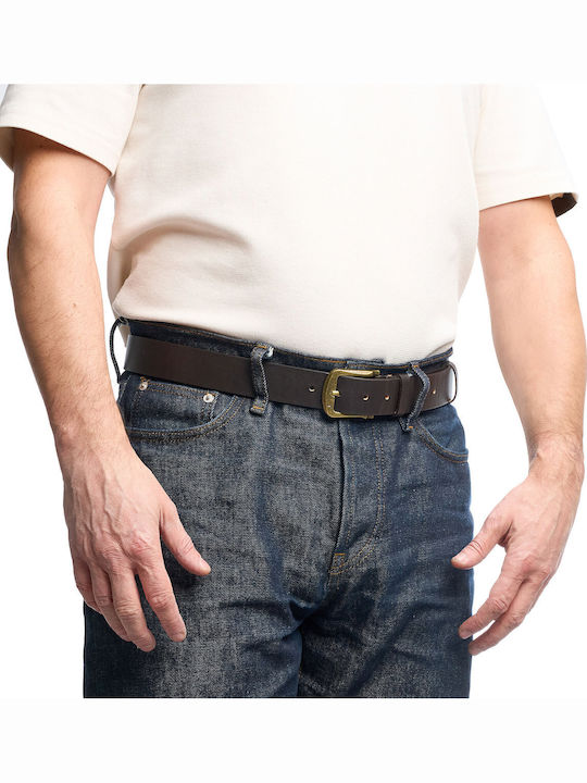 Herren Gürtel Leder Braun