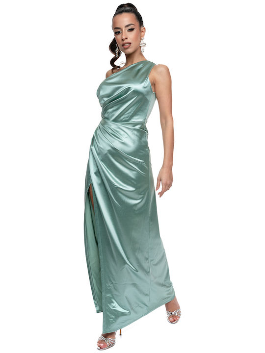 RichgirlBoudoir Satin Dress Evening Green