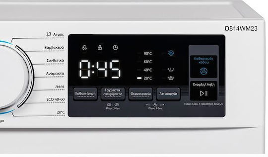 De'Longhi Waschmaschine 8kg 1400 Umdrehungen D814WM23