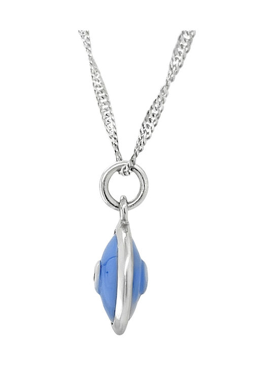 Xryseio Anhänger Kinder Amulett aus Weißgold 14K MT10354
