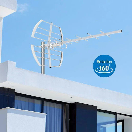 Osio OTA-1020 Outdoor TV Antenna (Does not Require Power Supply) Silver