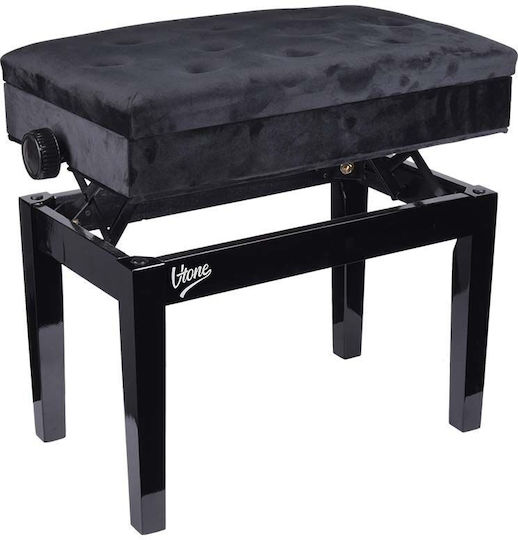 V-tone Bench 2 Wl Stool Piano Adjustable L55xW55xH45-55cm