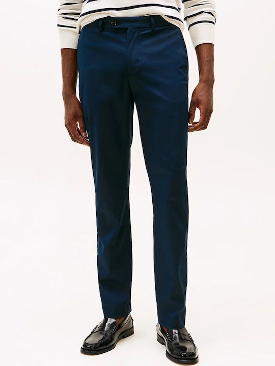 Denton Trousers Chino in Straight Line Navy Blue