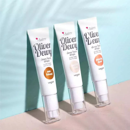 Thebalm Oliver Dewy Face Drops Liquid Highlighter Shade Peachy Keen Volume Ml 28