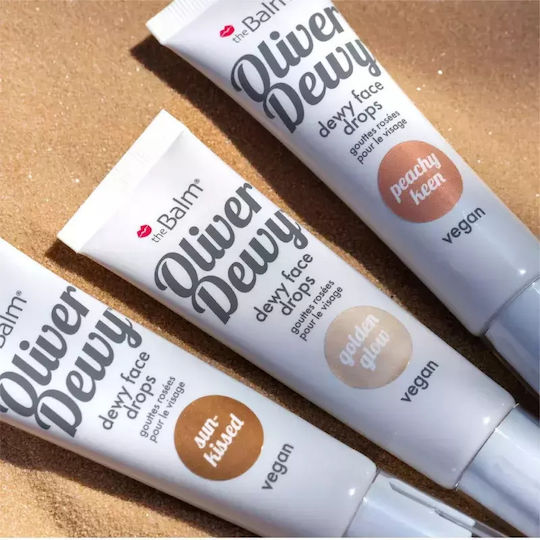 Thebalm Oliver Dewy Face Drops Liquid Highlighter Shade Golden Glow Volume Ml 28