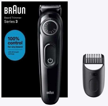 Braun Επαναφορτιζόμενη Κουρευτική Μηχανή Μαύρη BT3400