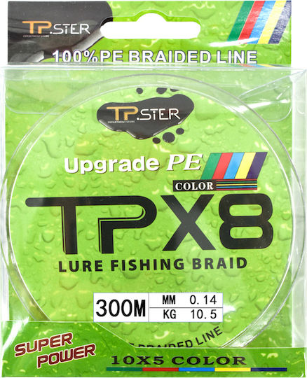 Fir de pescuit Tpster X8 0,14mm Max10,5kg 300m 36773