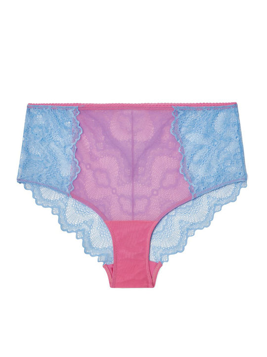 Talie înaltă Femeie Slip Two-tone