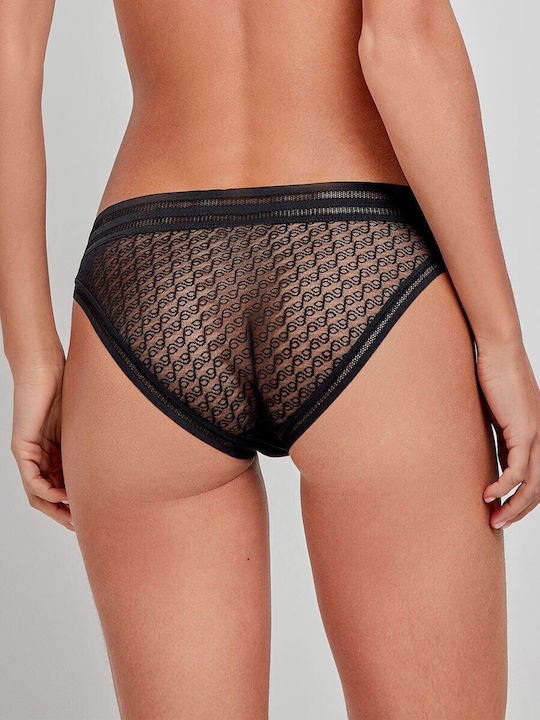 Γυναικείο Slip με Δαντέλα Black