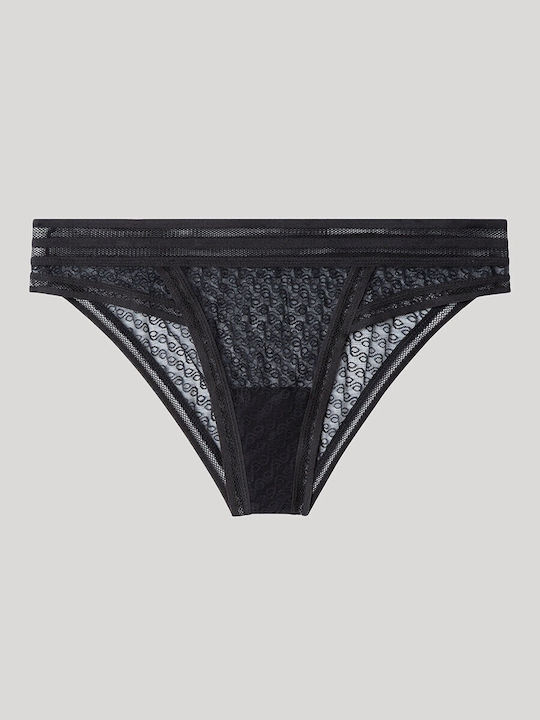 Γυναικείο Slip με Δαντέλα Black
