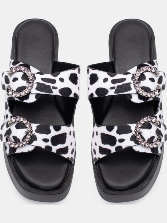 Women's Synthetic Leather Platform Shoes White