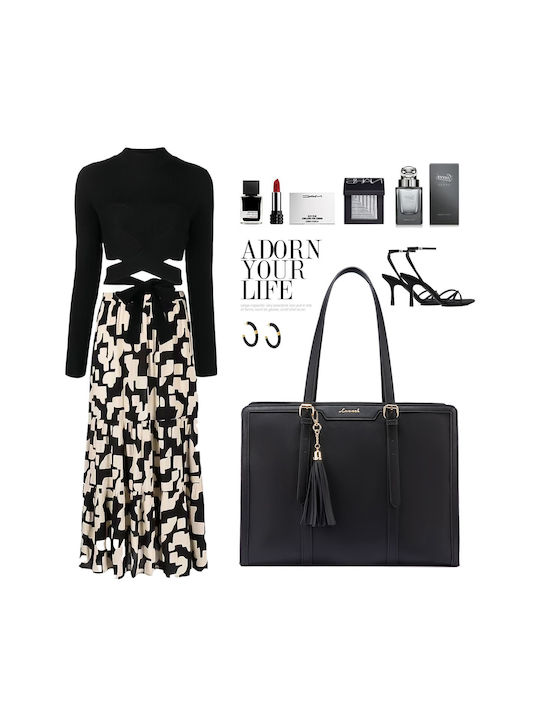 Set Women's Bag Shopper Shoulder Black