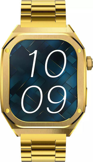 MaxCom FW65 Iron S 55mm Smartwatch with Heart Rate Monitor (Gold)