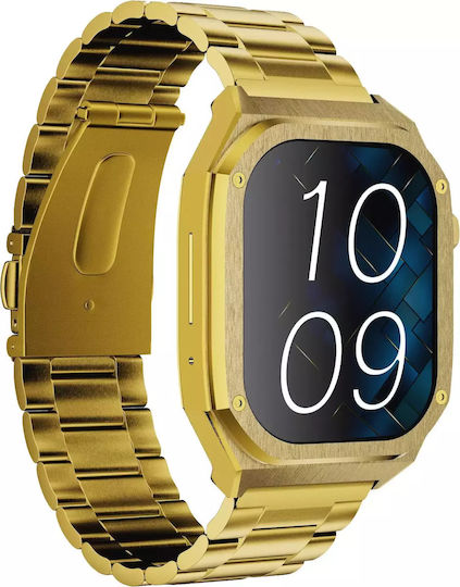 MaxCom FW65 Iron S 55mm Smartwatch with Heart Rate Monitor (Gold)