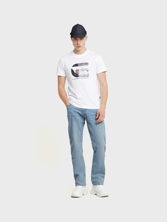 G-Star Raw Pantaloni Blugi pentru Bărbați Regular Fit Straight Denim îmbătrânit deschis