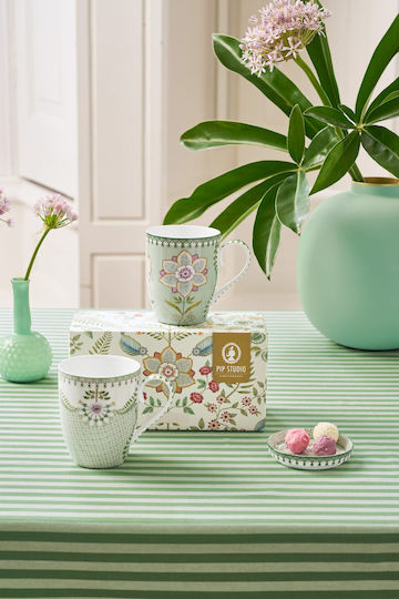 PiP Studio Κούπα από Πορσελάνη Πολύχρωμη 350ml 2τμχ PiP Studio Κούπα από Πορσελάνη Πολύχρωμη 350ml 2τμχ